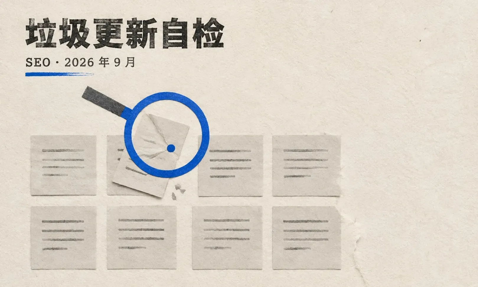 Google 9 月垃圾更新开始推送（9/24 起，全球全语言、最长两周）：这一轮出海站点该盯什么、怎么自检
