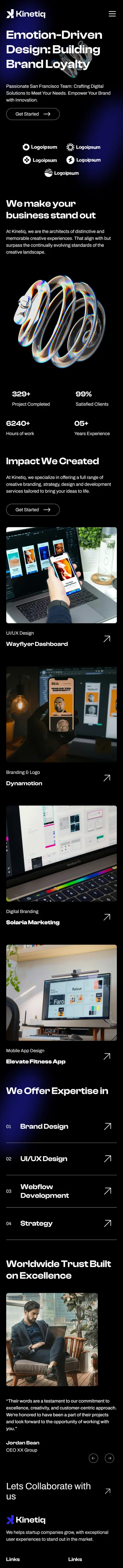 高感知价值品牌官网移动端案例预览