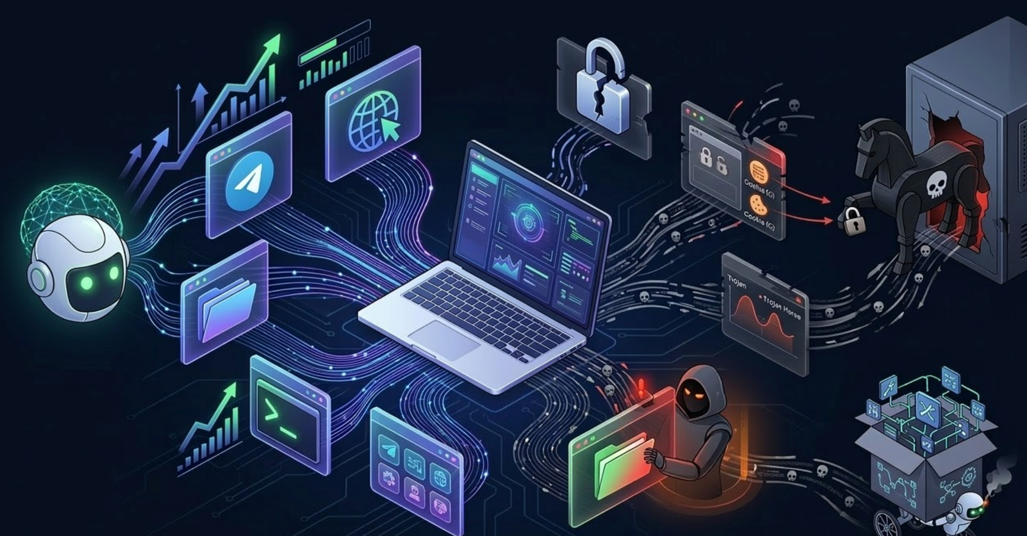 Cyber offense and defense metaphor